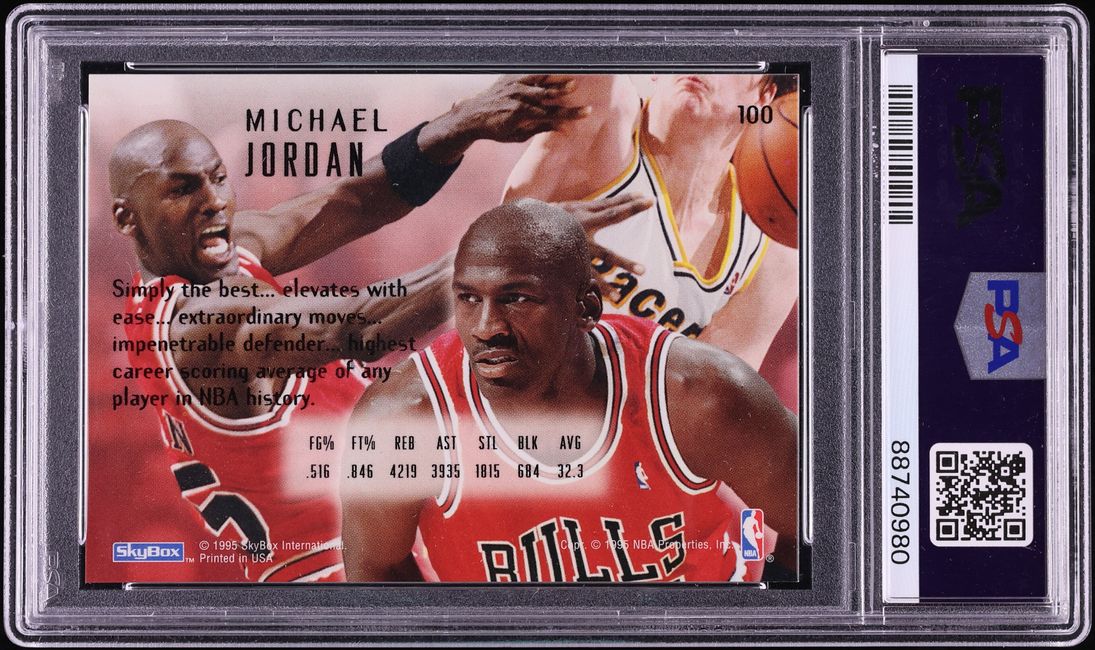 1994 Skybox Emotion Michael Jordan #100 PSA 9 MINT