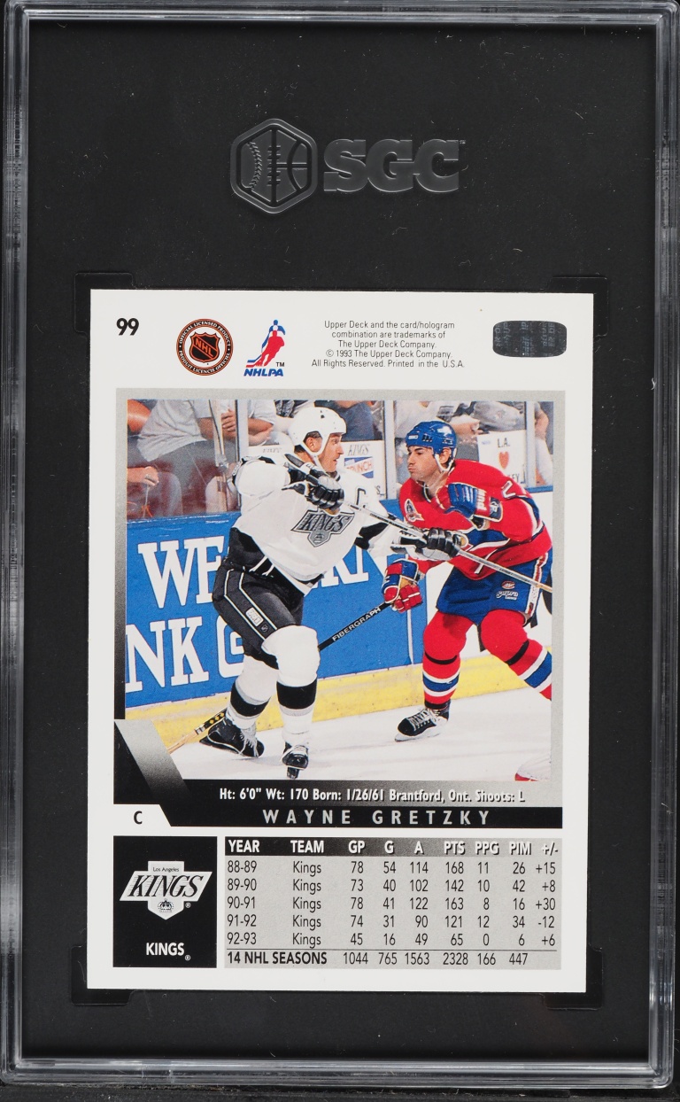 1993 Upper Deck All Time Goal Scorer Wayne Gretzky #99 SGC 9 MINT