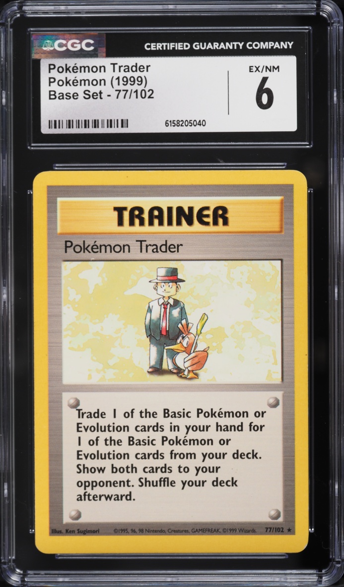 1999 Pokemon Base Set Pokemon Trader #77 CGC 6 EXMT