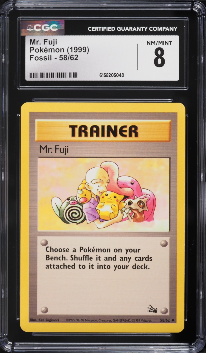 1999 Pokemon Fossil Mr. Fuji #58 CGC 8 NM-MT
