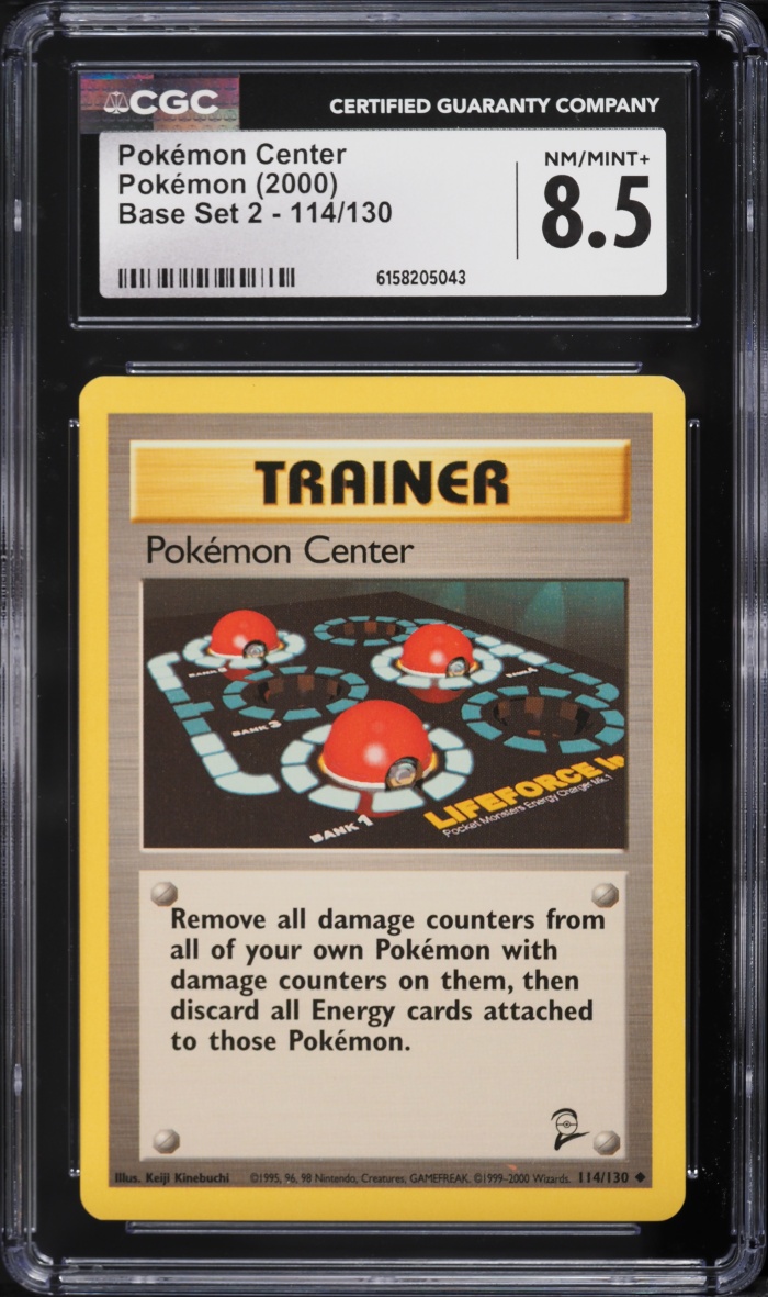 2000 Pokemon Base Set 2 Pokemon Center #114 CGC 8.5 NM-MT+