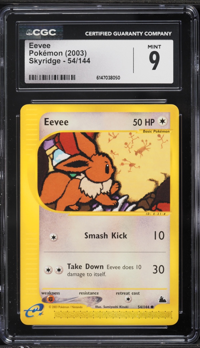 2003 Pokemon Skyridge Eevee #54 CGC 9 Mint