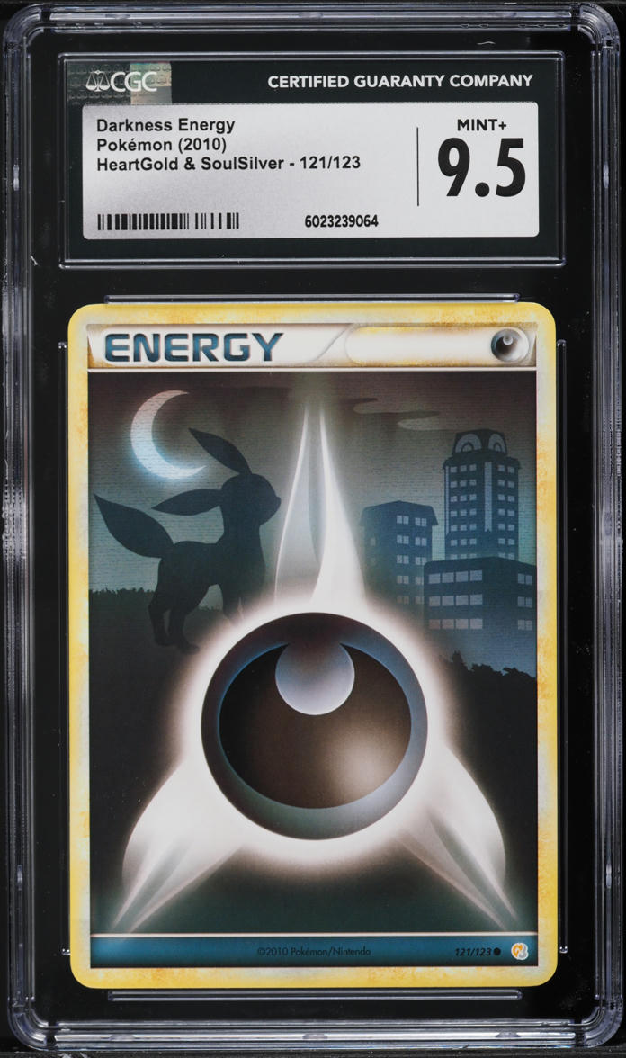 2010 Pokemon HeartGold & SoulSilver Darkness Energy #121 CGC 9.5 MINT+