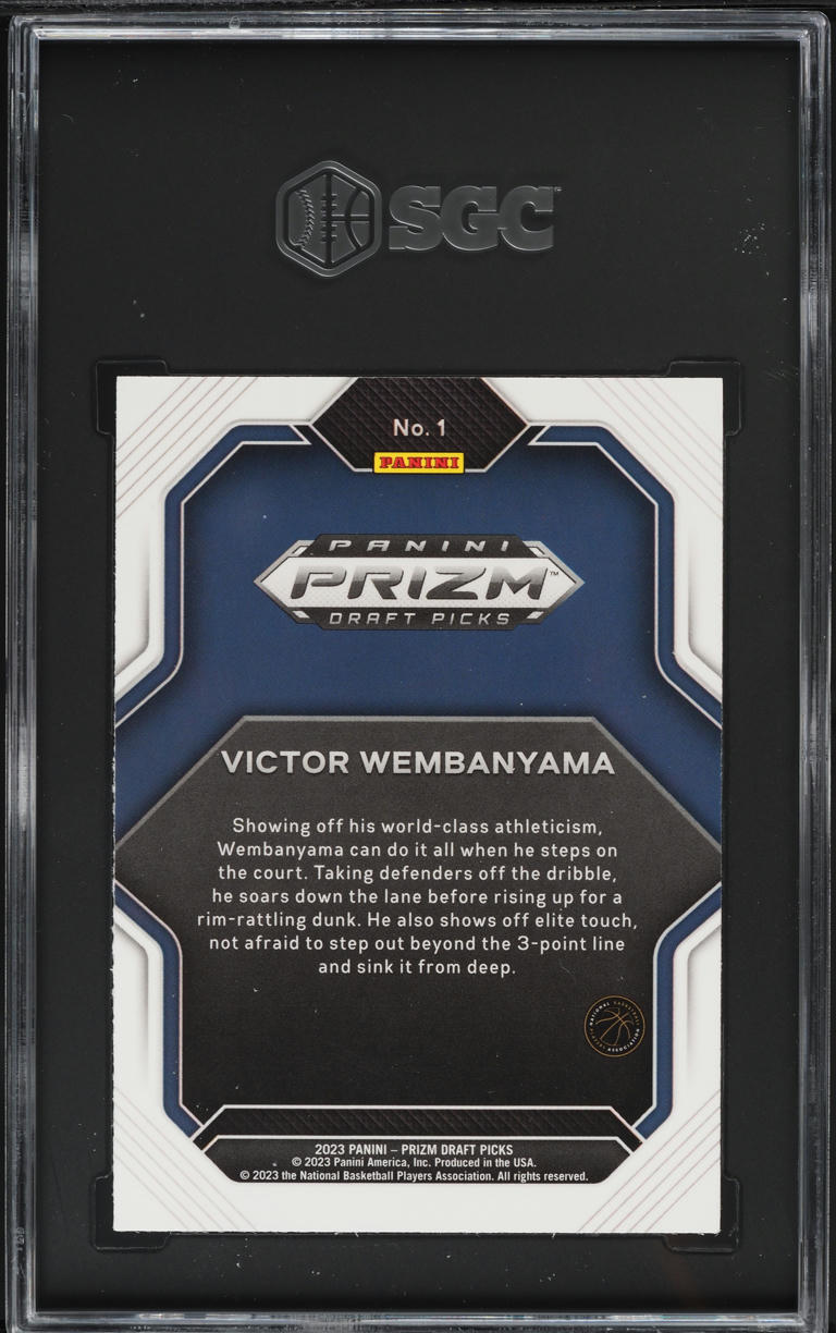 2023 Panini Prizm Draft Fireworks Victor Wembanyama ROOKIE #1 SGC 9.5 MINT+