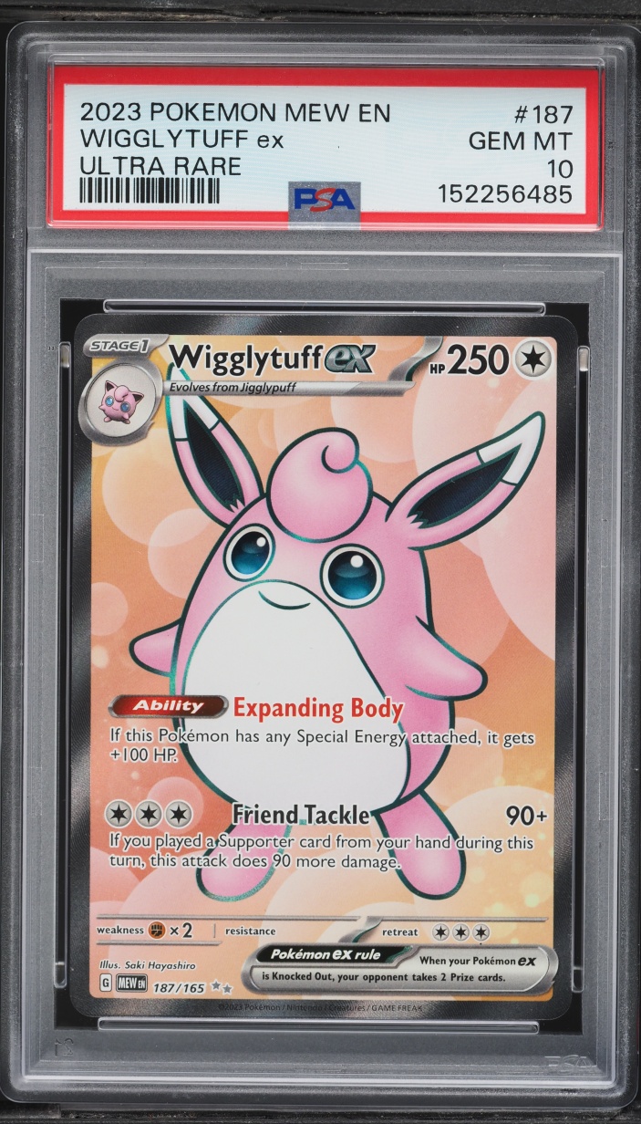 2023 Pokemon Scarlet & Violet 151 Full Art Wigglytuff EX #187 PSA 10 GEM MINT