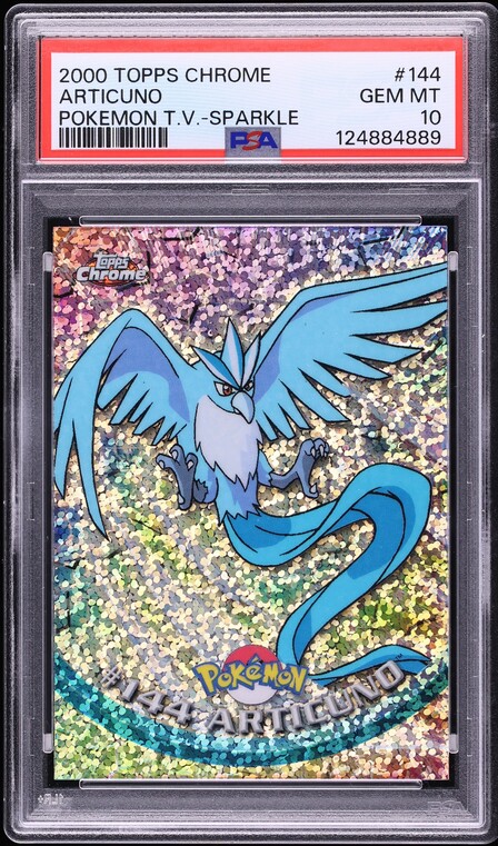 2000 Topps Chrome Pokemon Series 2 Sparkle Articuno #144 PSA 10 GEM MINT