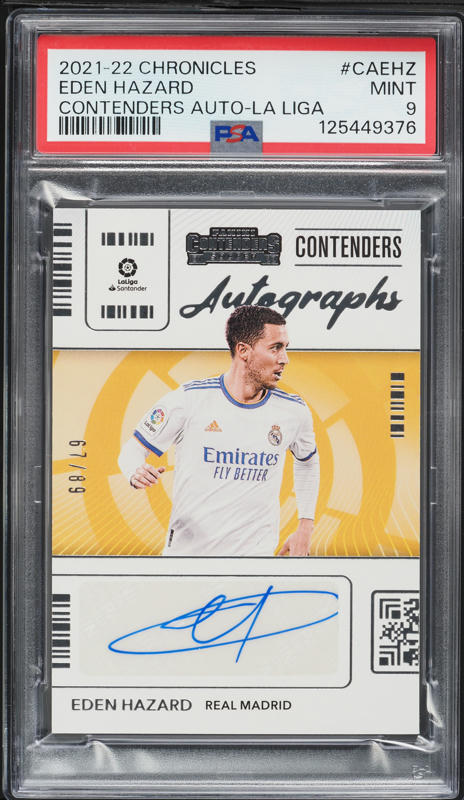 2014 Panini Prizm World Cup Signatures Eden Hazard AUTO #SEH PSA