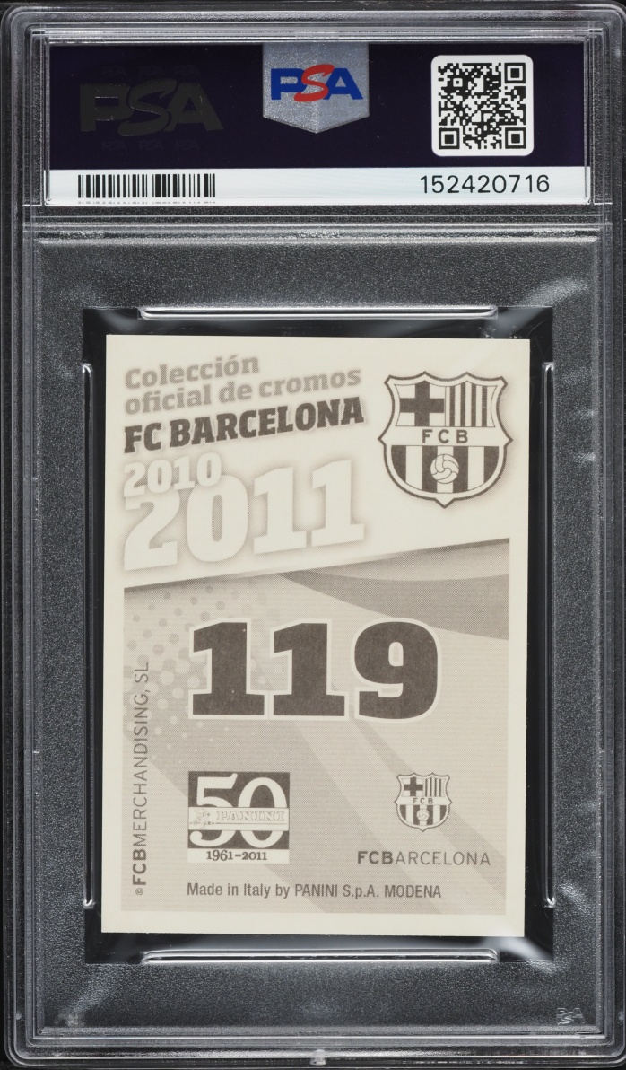 2010 Panini FC Barcelona Lionel Messi #119 PSA 10 GEM MINT