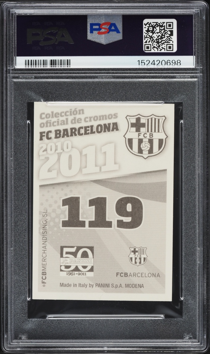 2010 Panini FC Barcelona Lionel Messi #119 PSA 10 GEM MINT