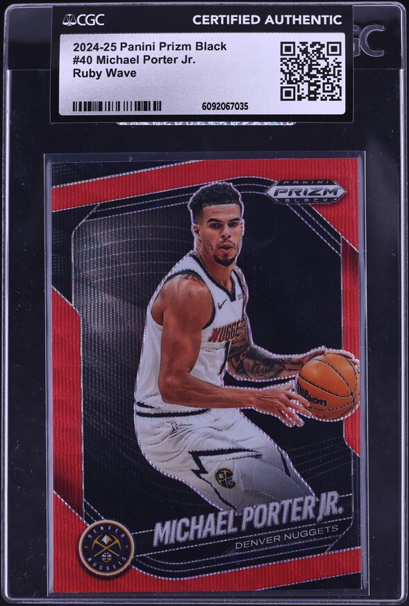 2022-23 Panini Mosaic Mosaic Reactive Yellow #44 Michael Porter Jr