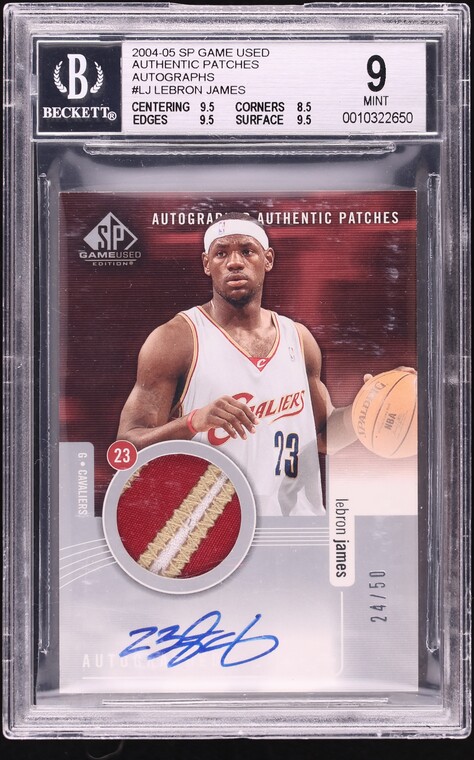 2004 Topps Chrome Refractor LeBron James #23 PSA 9 MINT on