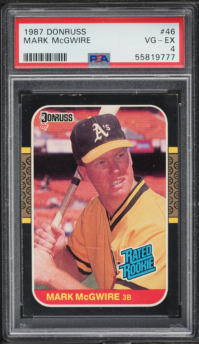 1987 Donruss Mark McGwire ROOKIE #46 PSA 4 VGEX