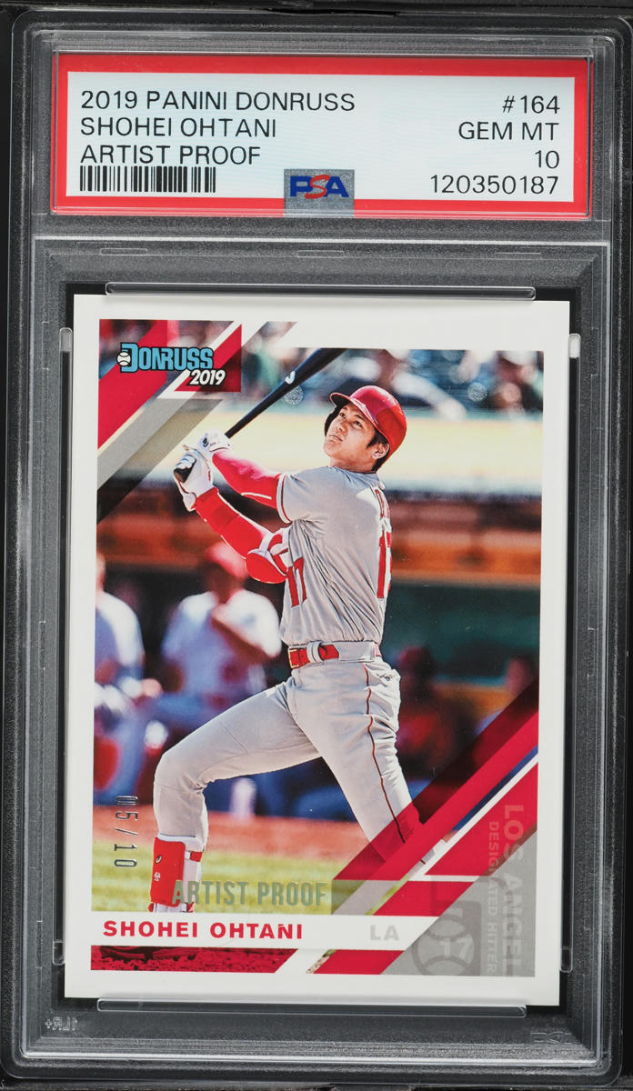 その他 MLB Shohei Ohtani Donruss PSA10 2019 Donruss Artist Proof Shohei Ohtani /10 #164 PSA 10 GEM MINT