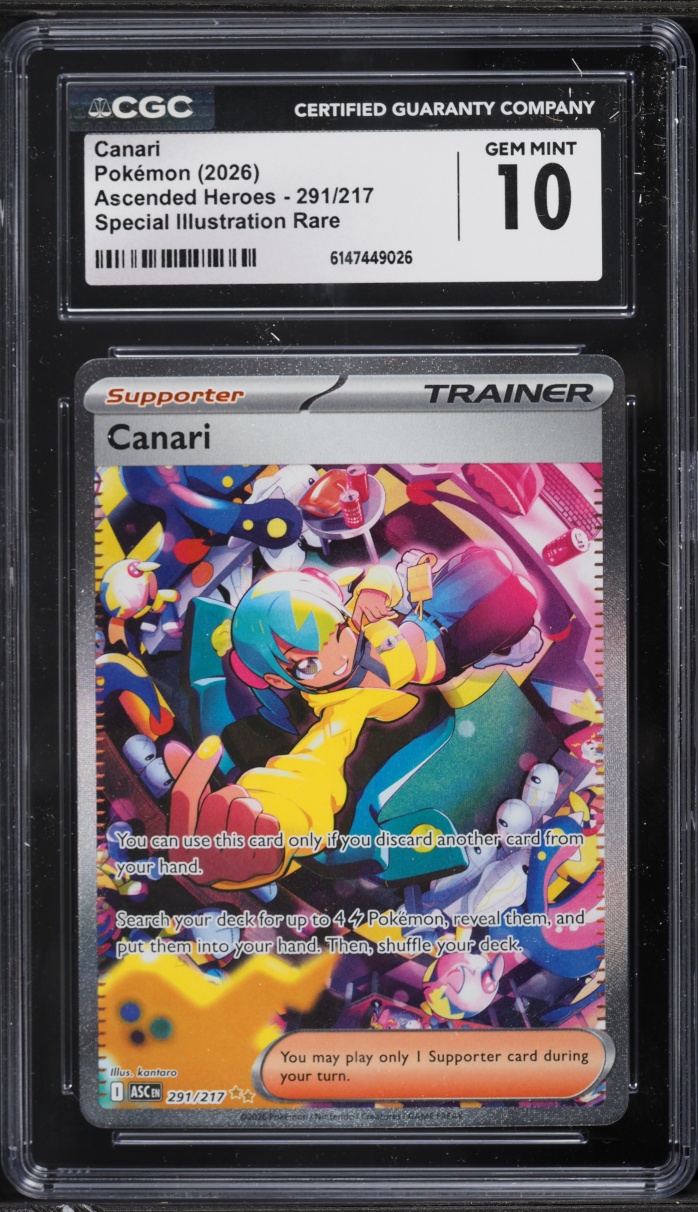 2026 Pokemon Mega Evolution Ascended Heroes SIR Canari #291 CGC 10 GEM MINT