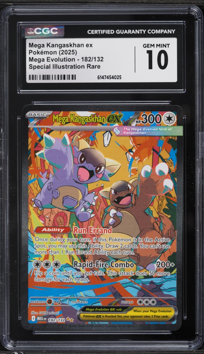 2025 Pokemon Mega Evolution SIR Mega Kangaskhan Ex #182 CGC 10 GEM MINT