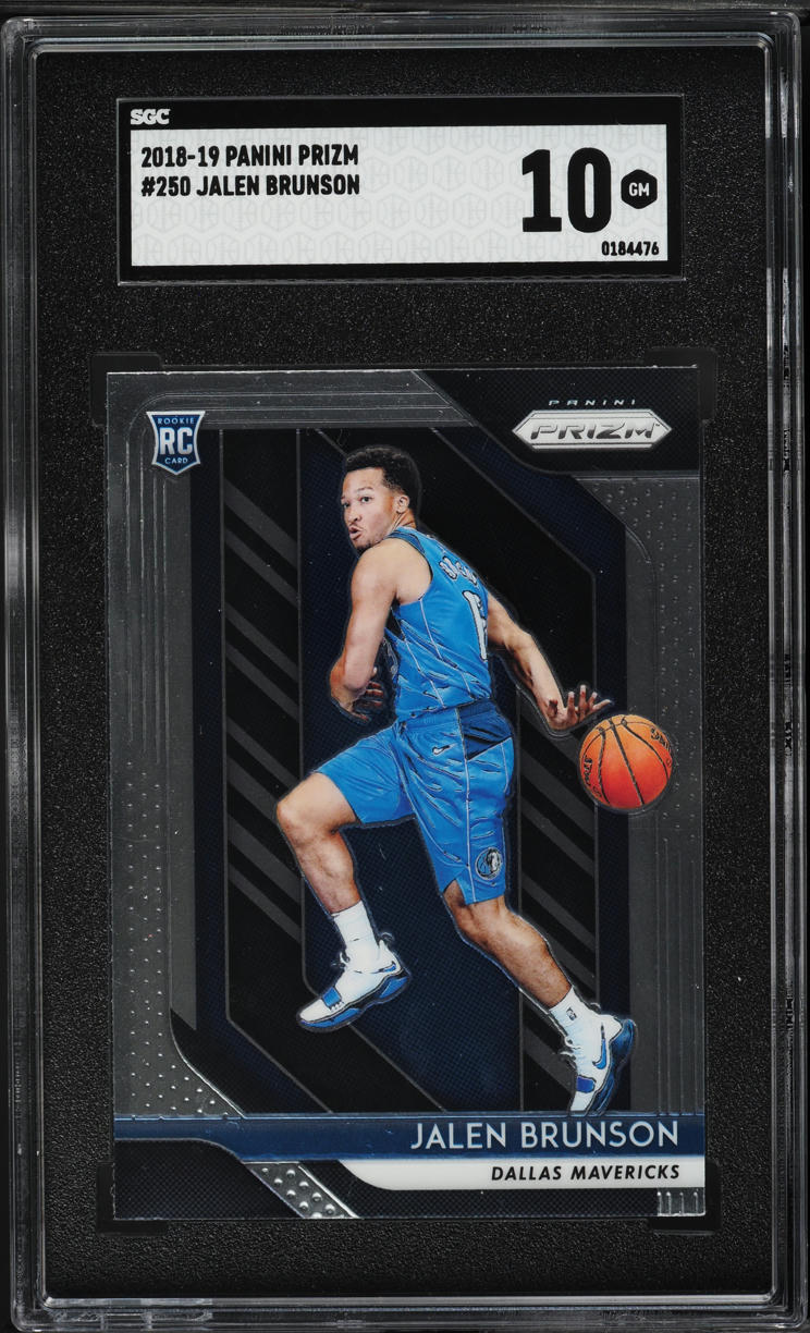 2018 Panini Prizm Jalen Brunson ROOKIE #250 SGC 10 GEM MINT