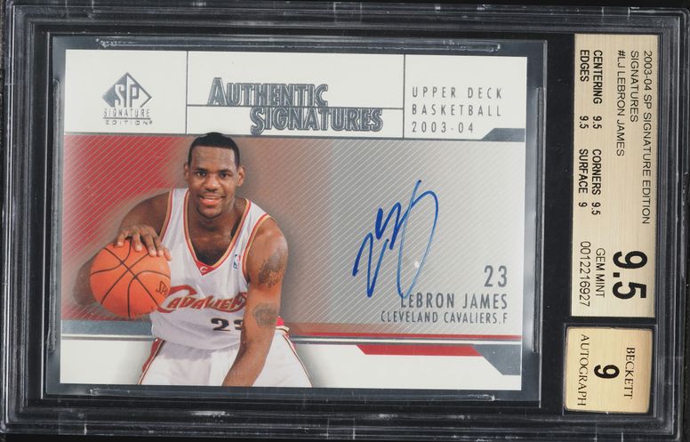 2003 SP Signature Edition Basketball Sealed Tin, 3ct Cards, LeBron