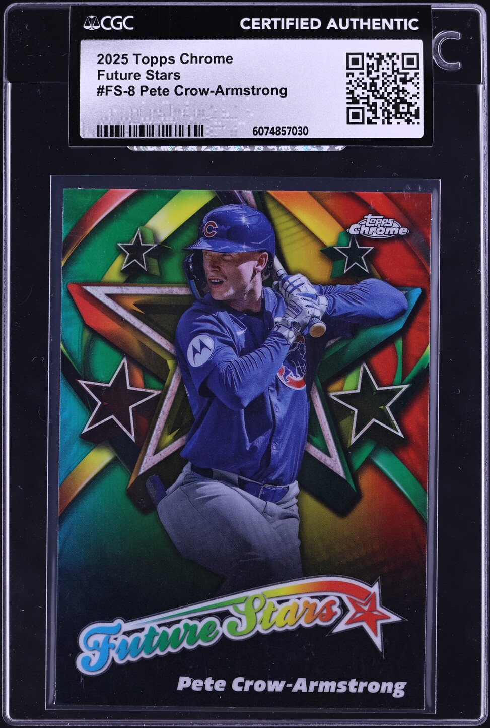 2025 Topps Chrome Future Stars Pete Crow-Armstrong #FS-8 CGC AUTH