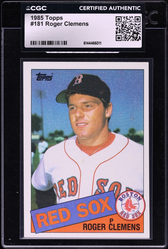 1985 Topps Roger Clemens ROOKIE #181 CGC AUTH