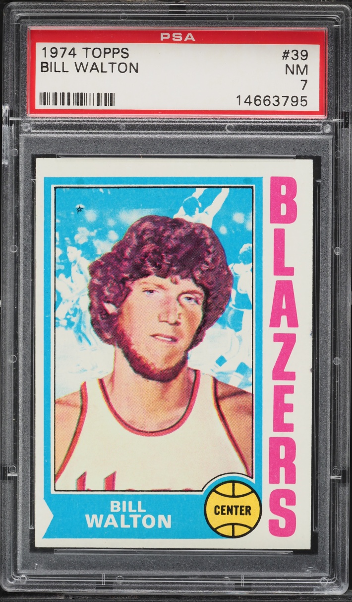1974 Topps Basketball Bill Walton ROOKIE #39 PSA 7 NRMT