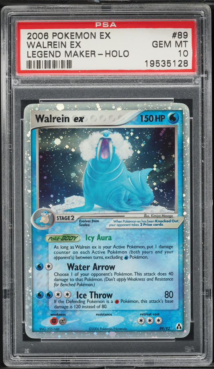 2006 Pokemon EX Legend Maker Holo Walrein ex #89 PSA 10 GEM MINT