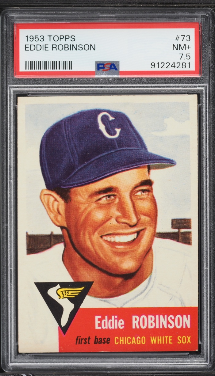 1953 Topps Eddie Robinson #73 PSA 7.5 NRMT+