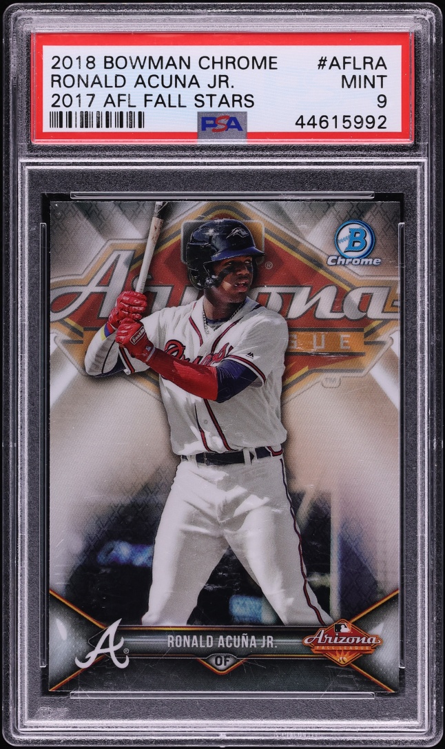 2018 Bowman Chrome '17 AFL Fall Stars Ronald Acuna Jr. PROSPECT PSA 9 MINT