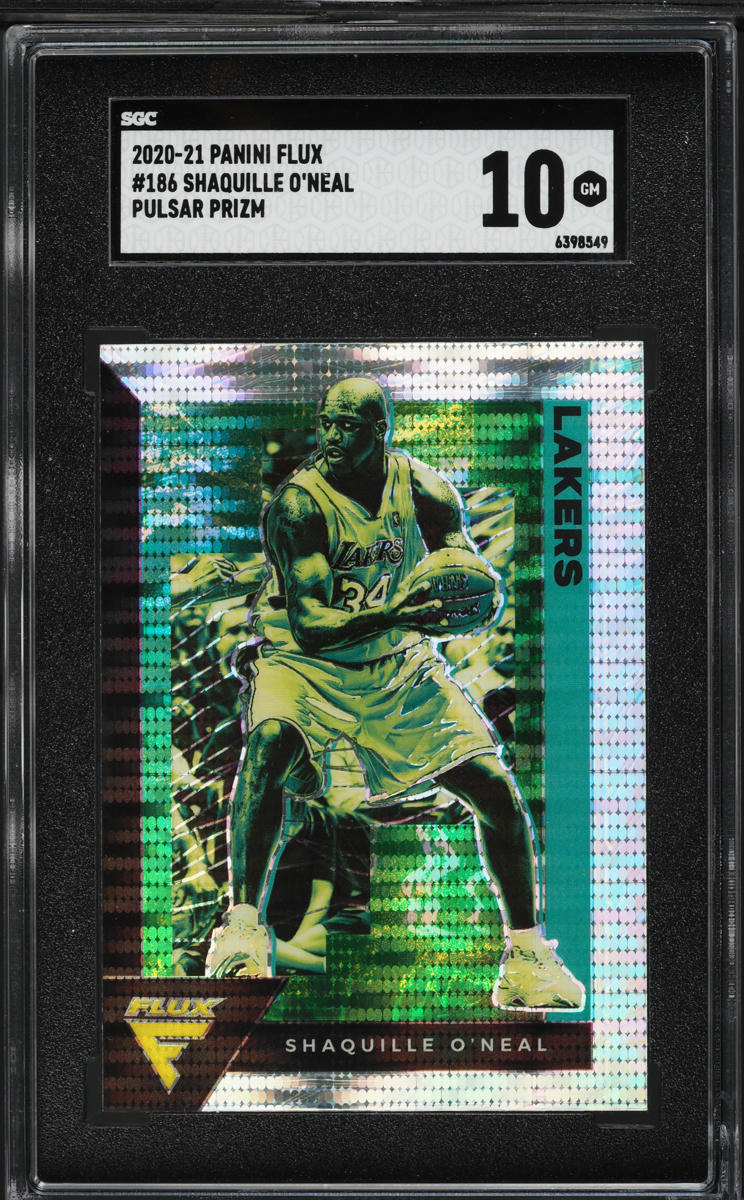 2020 Panini Flux Pulsar Prizm Shaquille O'Neal #186 SGC 10 GEM MINT