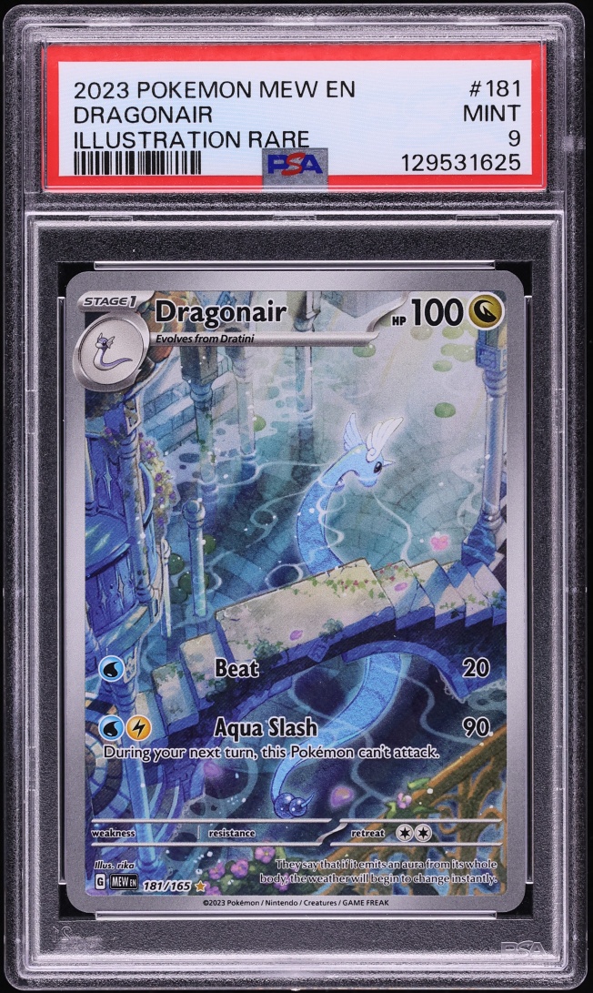 2023 Pokemon Scarlet & Violet 151 IR Dragonair #181 PSA 9 MINT