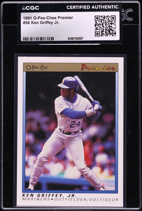 1991 O-Pee-Chee Premier Ken Griffey Jr. #56 CGC AUTH