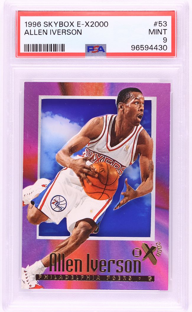 1996 Skybox E-X2000 Allen Iverson ROOKIE #53 PSA 9 MINT