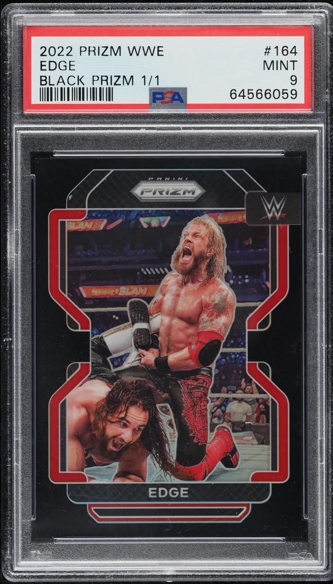 2022 Panini Prizm WWE Black Edge 1/1 #164 PSA 9 MINT