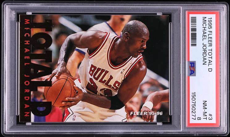 1995 Fleer Total D Michael Jordan #3 PSA 8 NM-MT