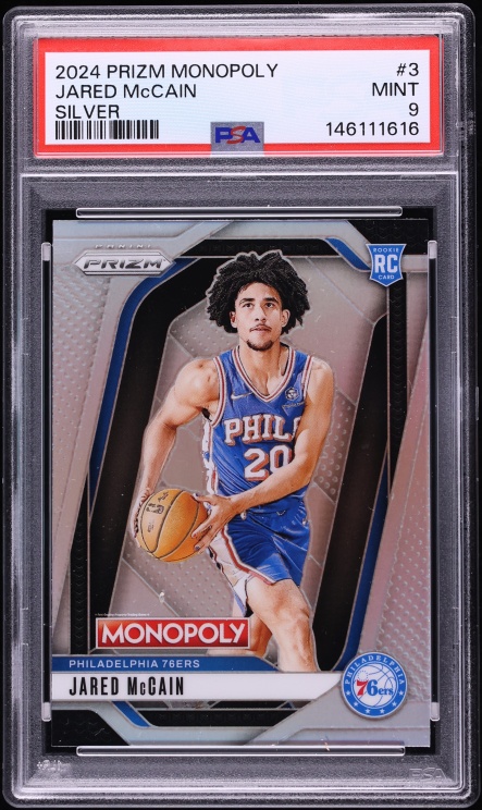 2024 Panini Prizm Monopoly Silver Jared McCain ROOKIE #3 PSA 9 MINT
