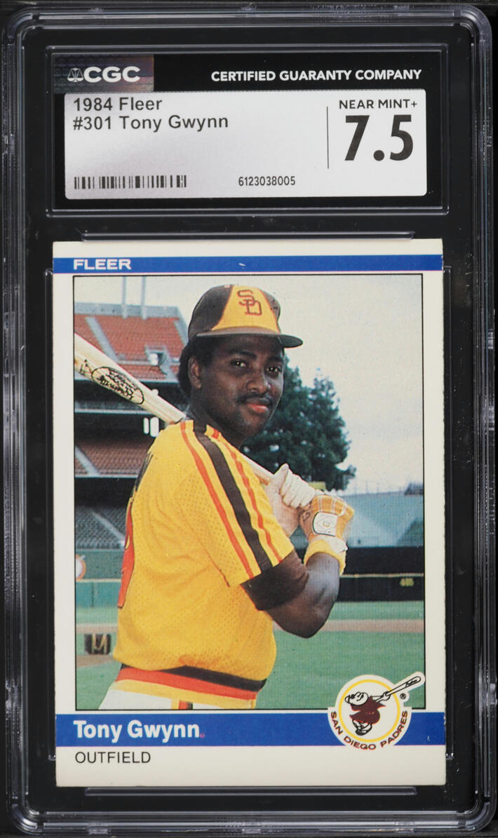 1984 Fleer Tony Gwynn #301 CGC 7.5 NRMT+
