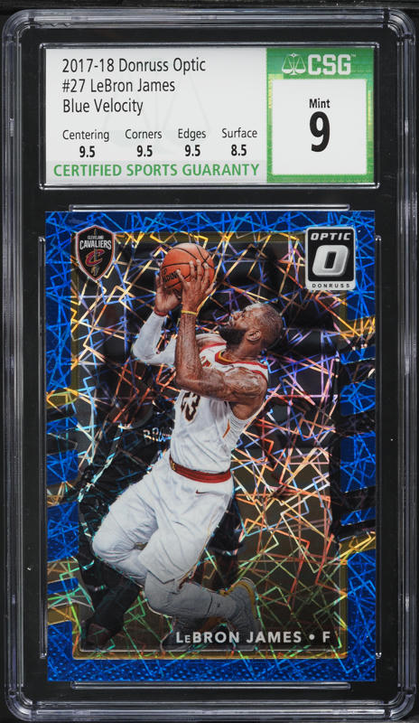 2017 Panini Prizm Gold LeBron James /10 #191 BGS 9.5 GEM MINT on