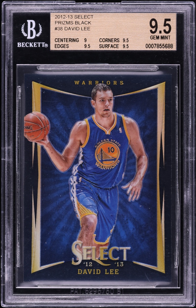 2012 Select Prizm Black David Lee 1/1 #38 BGS 9.5 GEM MINT