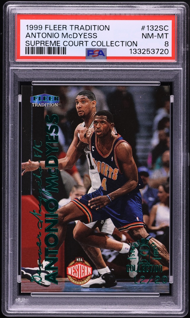 1999 Fleer Tradition Supreme Court Collection Antonio McDyess /20 #132SC PSA 8 NM-MT