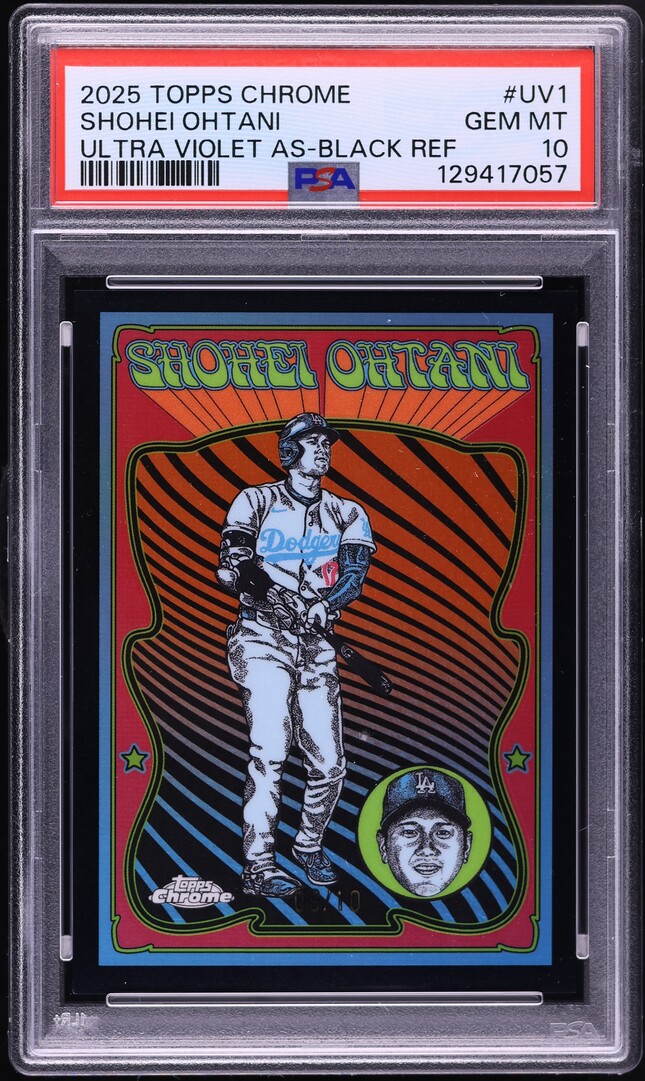 2025 Topps Chrome Ultraviolet All-Stars Black Refractor Shohei Ohtani /10 #UV1 PSA 10 GEM MINT