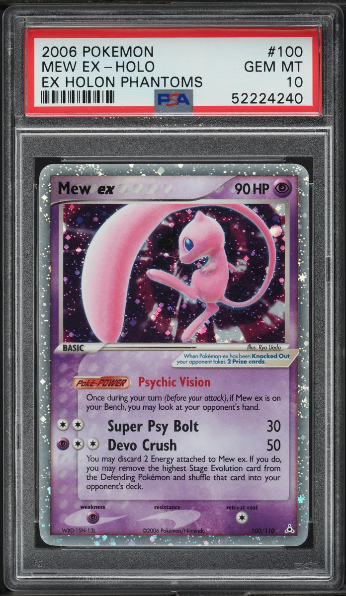 2006 Pokemon EX Holon Phantoms Holo Mew ex #100 PSA 10 GEM MINT