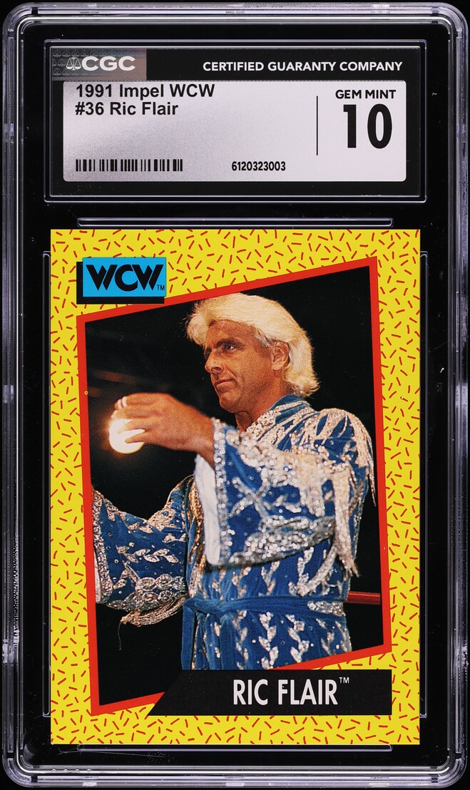 1991 Impel WCW Ric Flair #36 CGC 10 GEM MINT