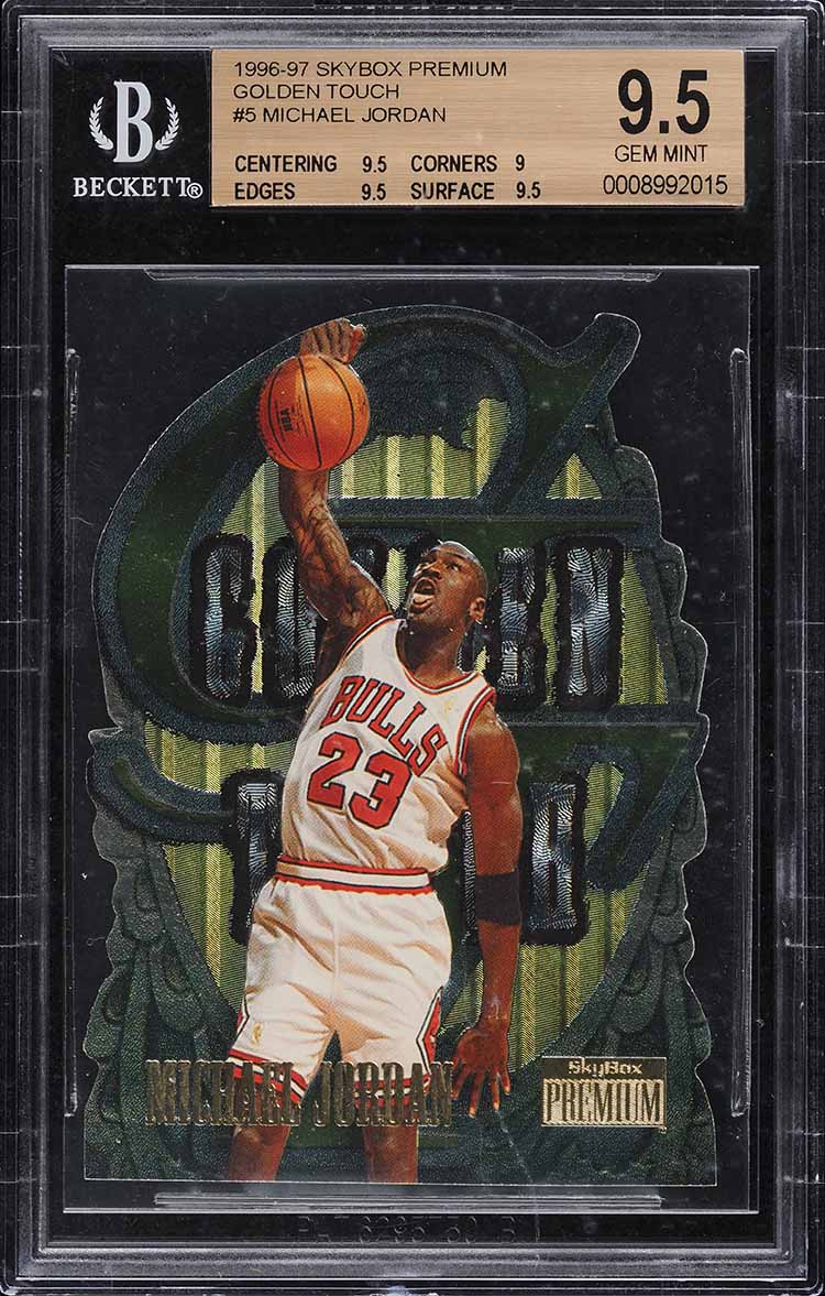 1997 Skybox Premium Golden Touch Die-Cut Michael Jordan #GT1 BGS