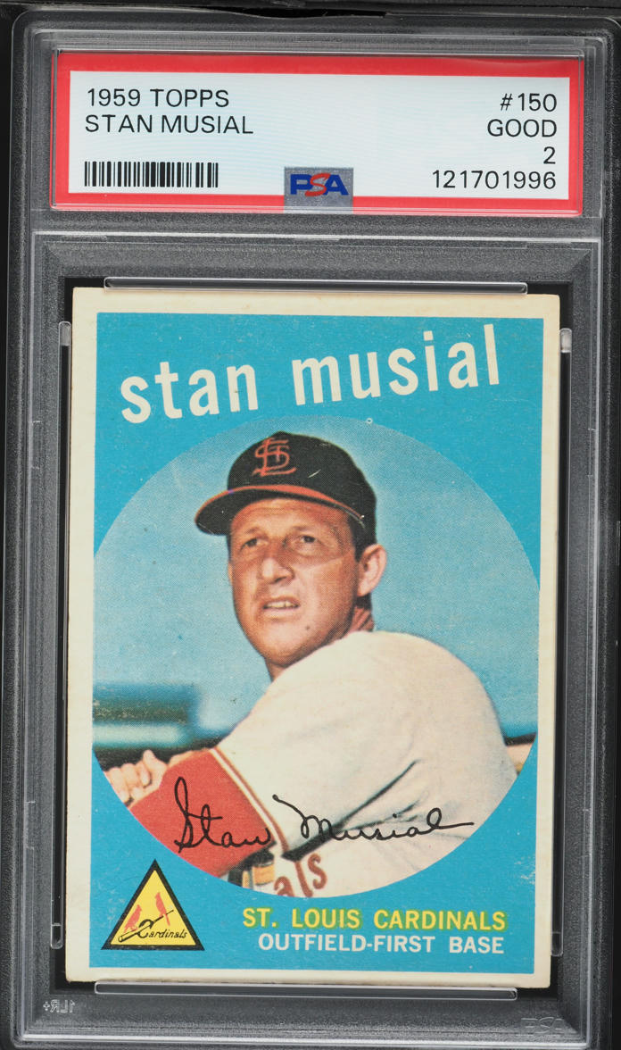 1959 Topps Stan Musial #150 PSA 2 GD