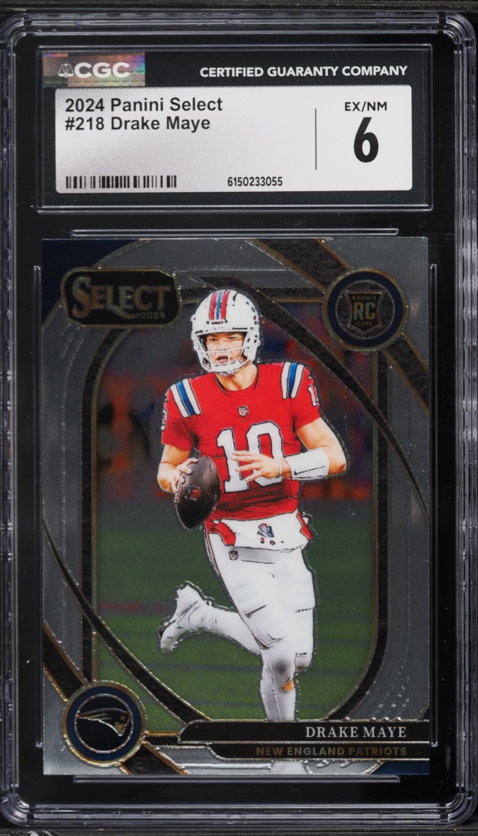 2024 Select Club Level Drake Maye ROOKIE #218 CGC 6 EXMT