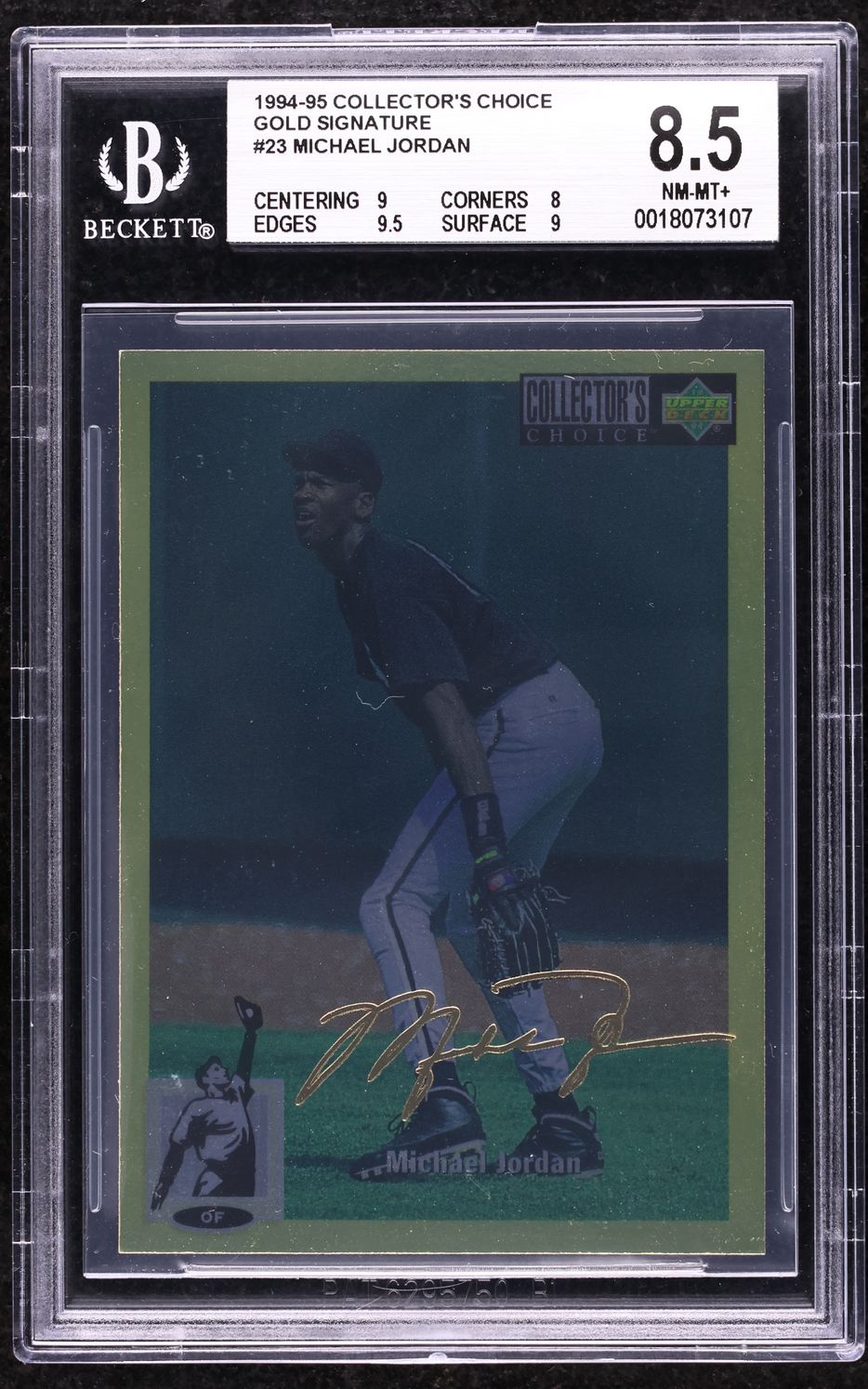 1994 Collector's Choice Gold Signature Michael Jordan #23 BGS 8.5 NM-MT+