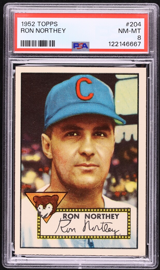 1952 Topps Ron Northey #204 PSA 8 NM-MT