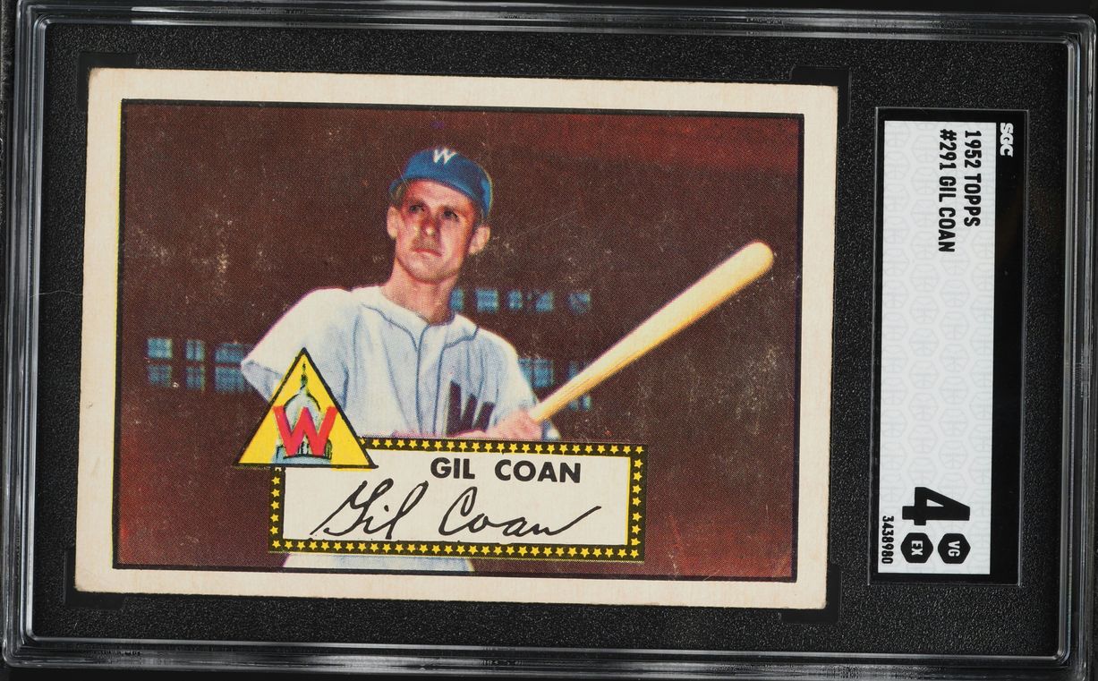 1952 Topps Gil Coan #291 SGC 4 VGEX