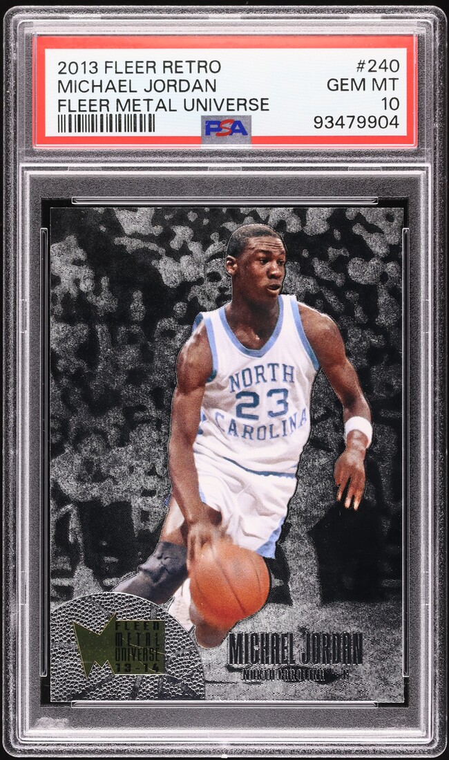 2013 Fleer Retro Metal Universe Michael Jordan #240 PSA 10 GEM MINT