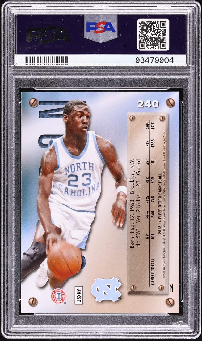 2013 Fleer Retro Metal Universe Michael Jordan #240 PSA 10 GEM MINT