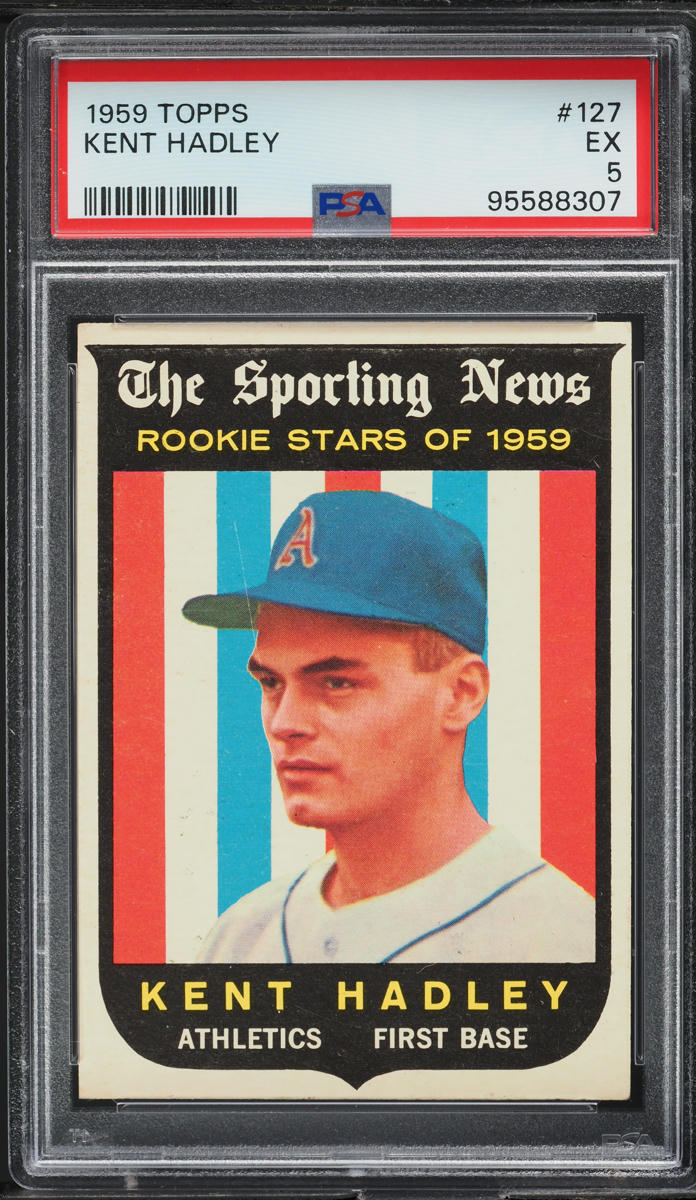 1959 Topps Kent Hadley #127 PSA 5 EX